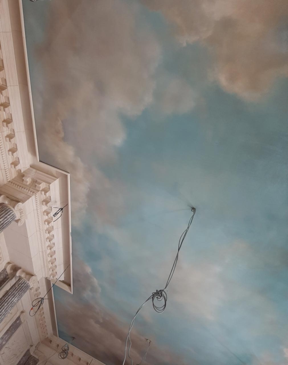 Nathalie GURD - NG Décoration - Atelier Gohard - Paris - Peinture technique ciel aérographe et pistolet