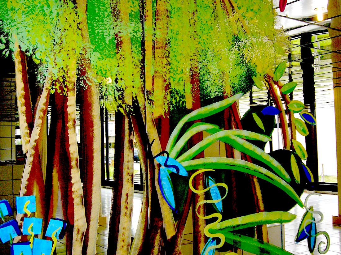 Nathalie GURD - NG Décoration - Atrium - Saint-Avertin - Peinture Vitre