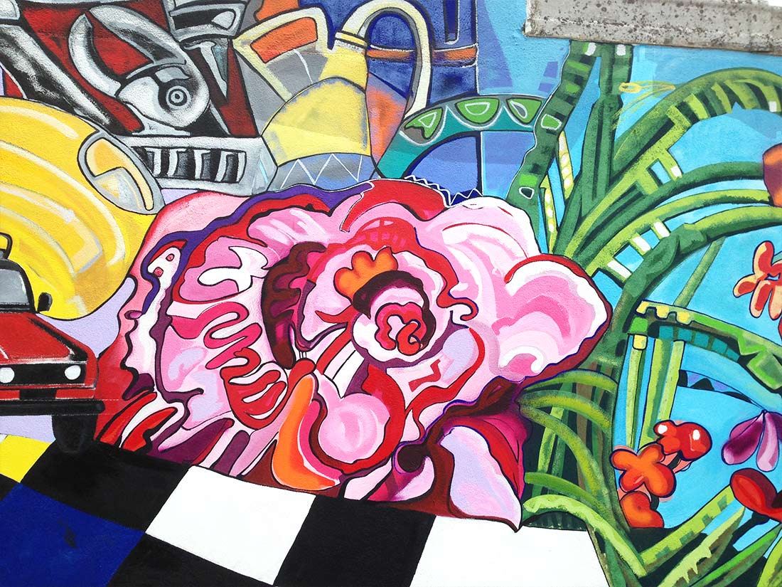 Nathalie GURD - NG Décoration - Garage Moisy - Fresque