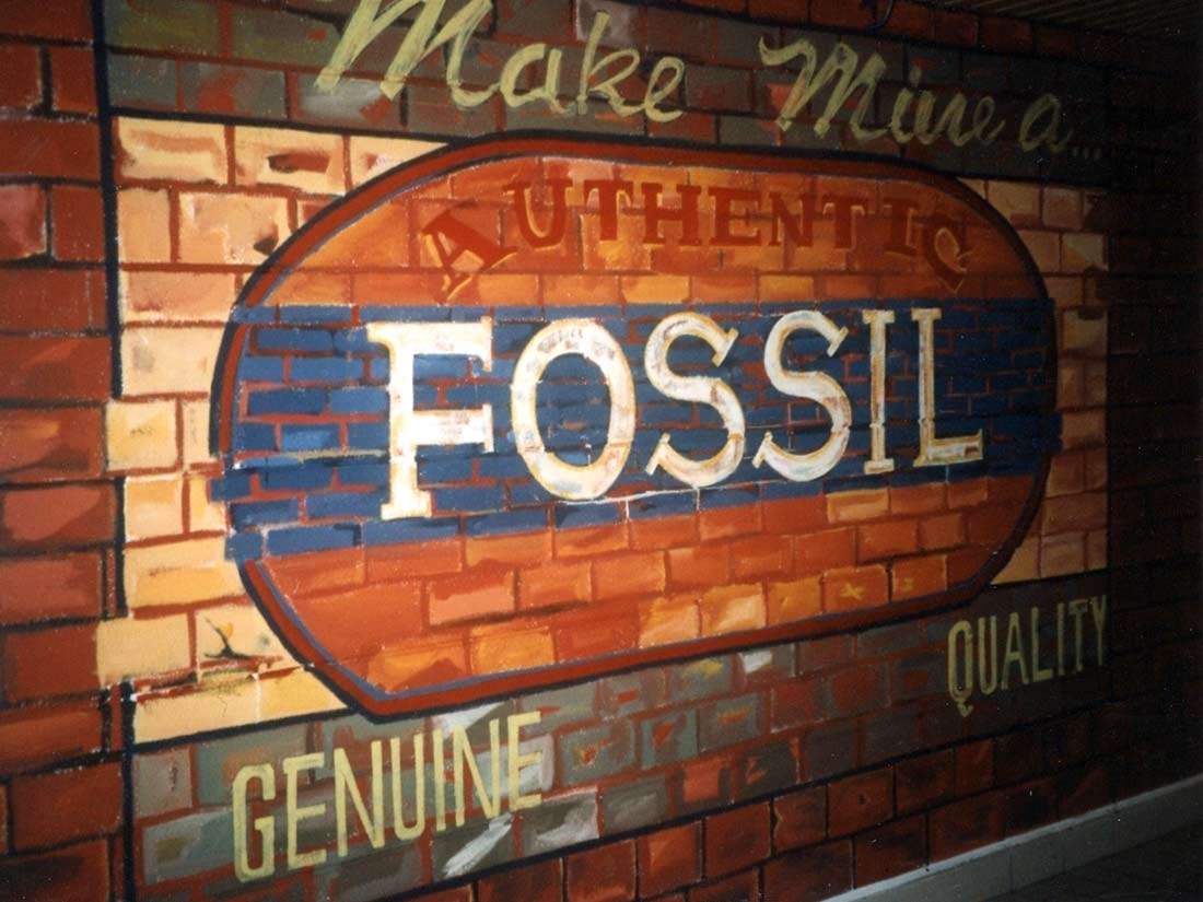 Nathalie GURD - NG Décoration - Magasin Fossil - Montres Américaines - Niort - Fresques