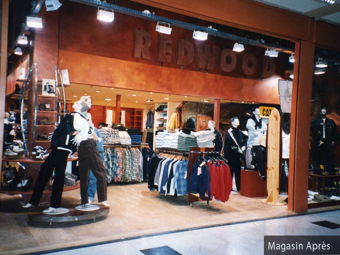 Nathalie GURD - NG Décoration - Magasin Redwood - Paris Galerie Marchande Créteil Soleil - Décors Fresques