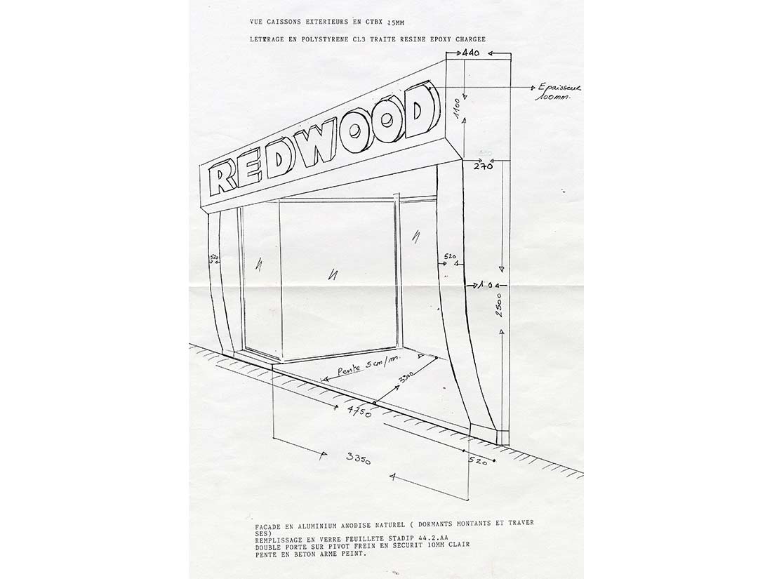 Nathalie GURD - NG Décoration - Magasin Redwood - Tours Rue de Bordeaux - Décors Fresques Mobilier Vitrine