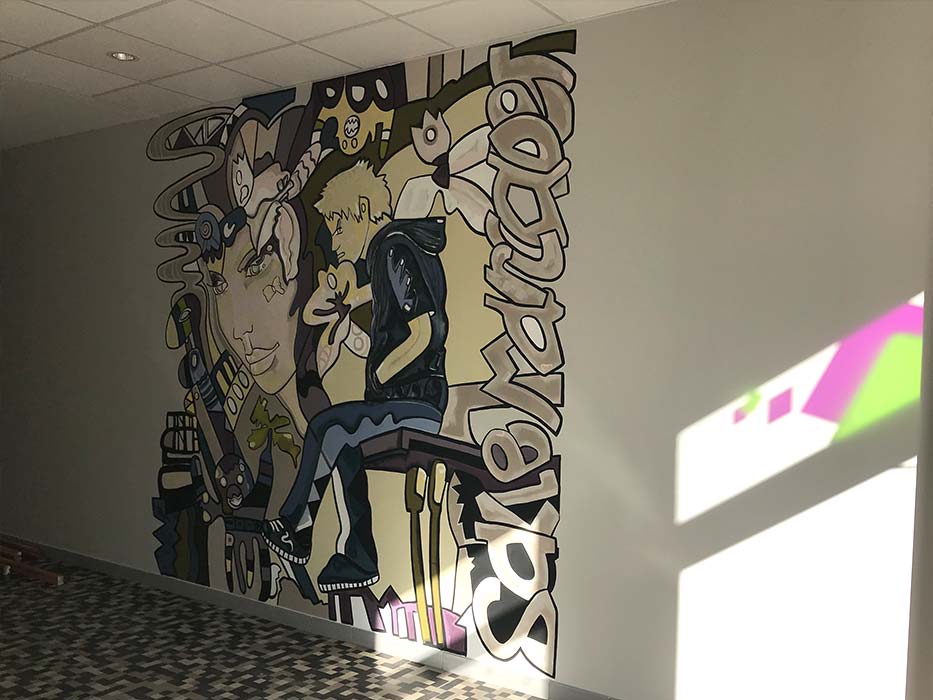 Nathalie GURD - NG Décoration - Mairie de Chambray-lès-Tours - Salle municipale Marcadet - Fresque