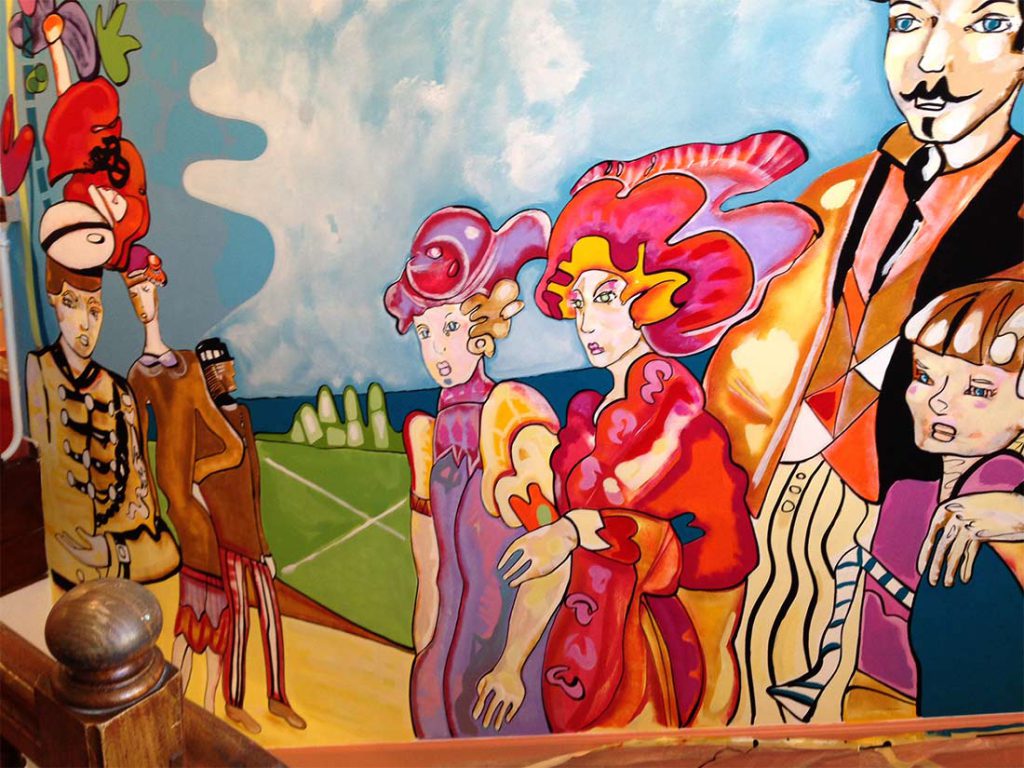 Nathalie GURD - NG Décoration - Réalisation - Restaurant "Le Faisan" Saint-Avertin - Fresque 1