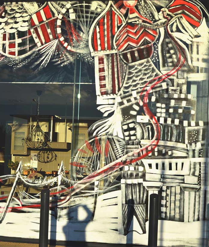 Nathalie GURD - NG Décoration - Vitrines de Noël - Décor événementiels - Peinture Vitre 