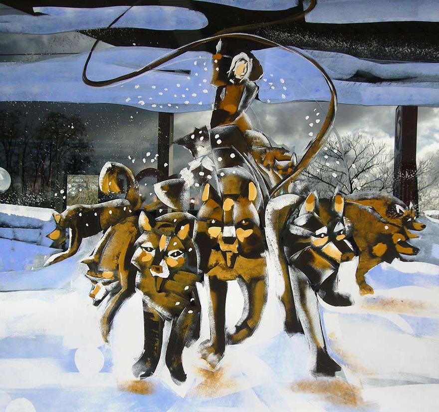 Nathalie GURD - NG Décoration - Vitrines de Noël - Décor événementiels - Peinture Vitre 