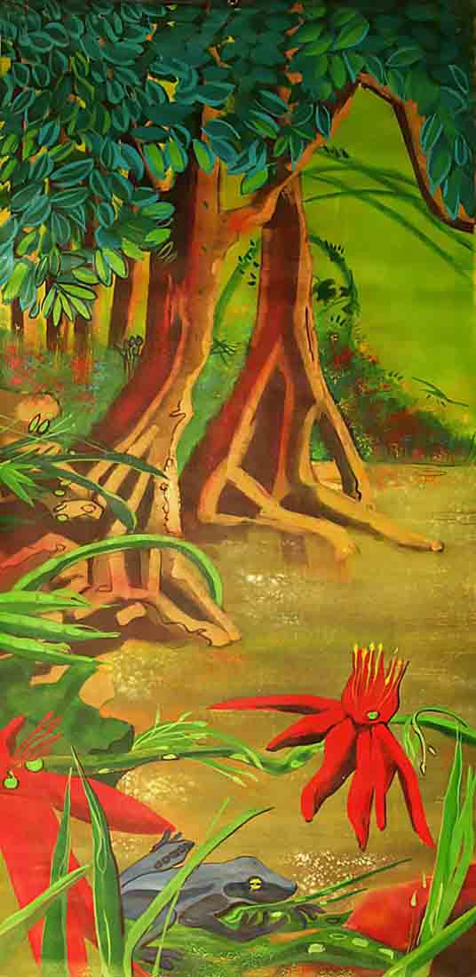 Peinture Mixte - Abstrait - Dessin Craie